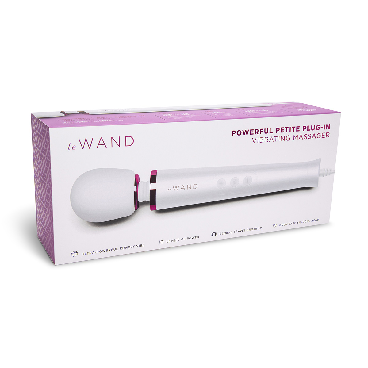 le WAND Белоснежный проводной мини-ванд le Wand Petite c 6-ю режимами