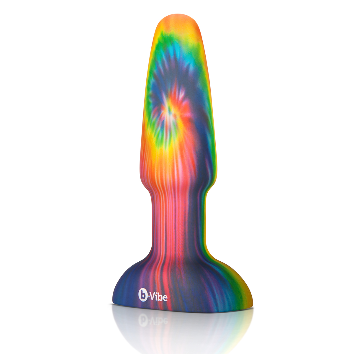 b-Vibe Анальная премиум-пробка с эффектом римминга в наборе PEACE & LOVE TIE-DYE