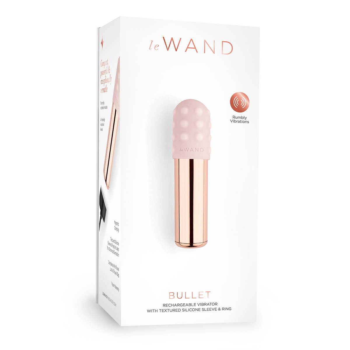 le WAND Люксовый мини-вибратор le WAND Bullet розовое золото