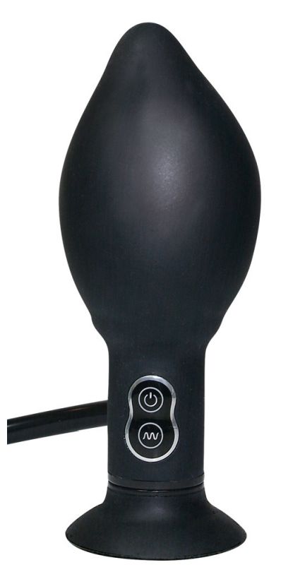 Анальная вибропробка с функцией расширения You2Toys True Black Vibrating Butt Plug