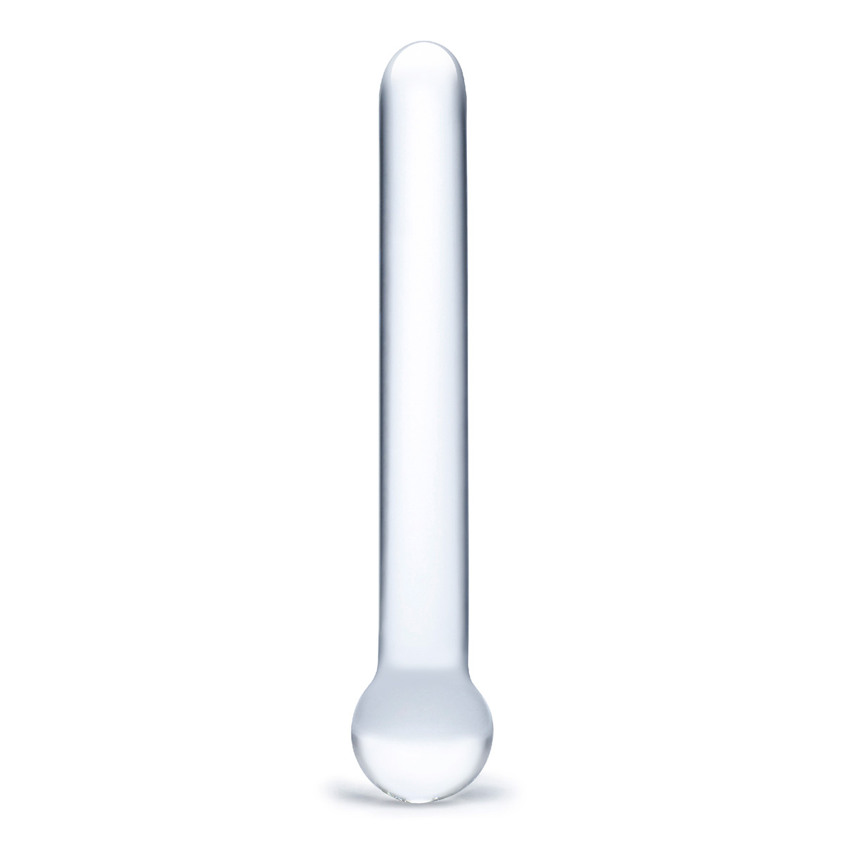 Glas Стеклянный анально-вагинальный слайдер с шаром STRAIGHT