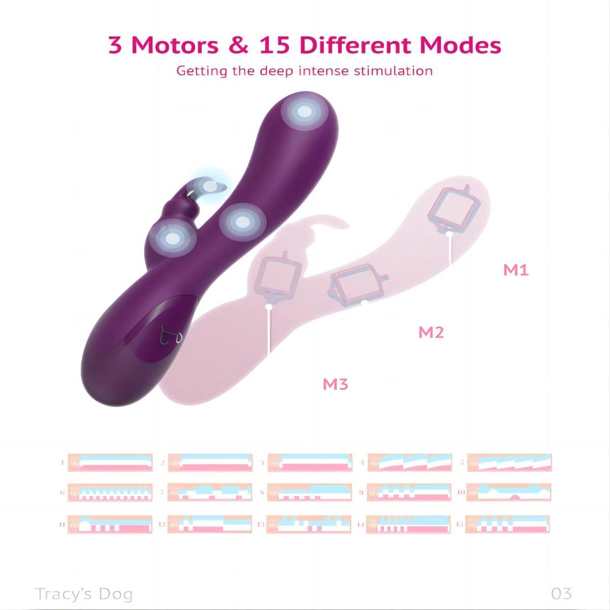 Tracy's Dog Вибромассажер-кролик для клитора и G-точки Craybit Rabbit Vibrator