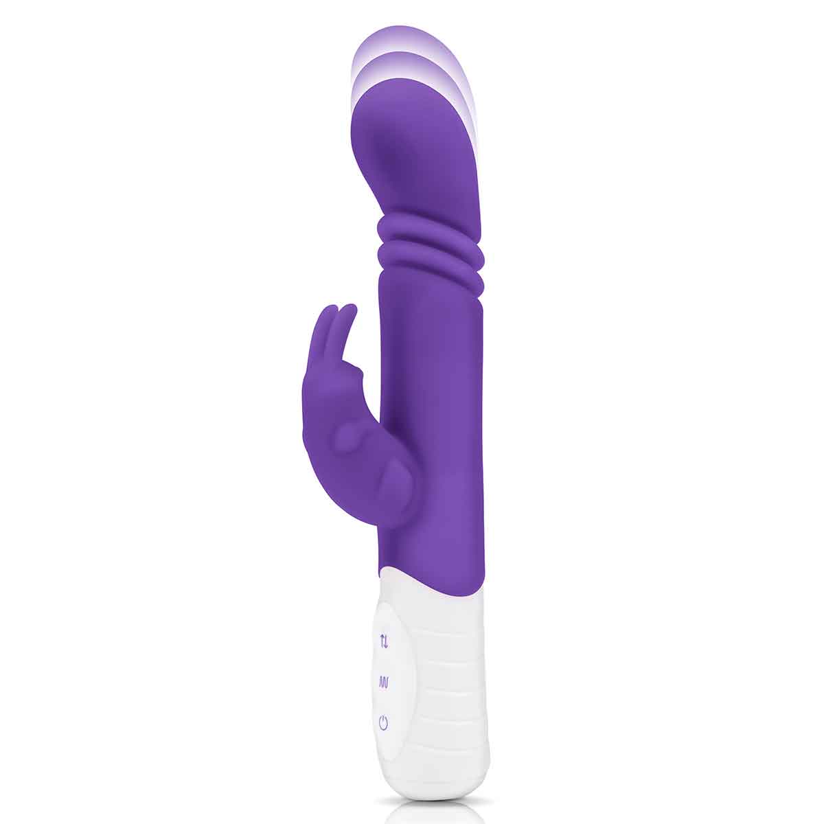 Rabbit Essentials Небольшой тонкий фиолетовый массажер для G-точки SLIM SHAFT THRUSTING G-SPOT RABBIT