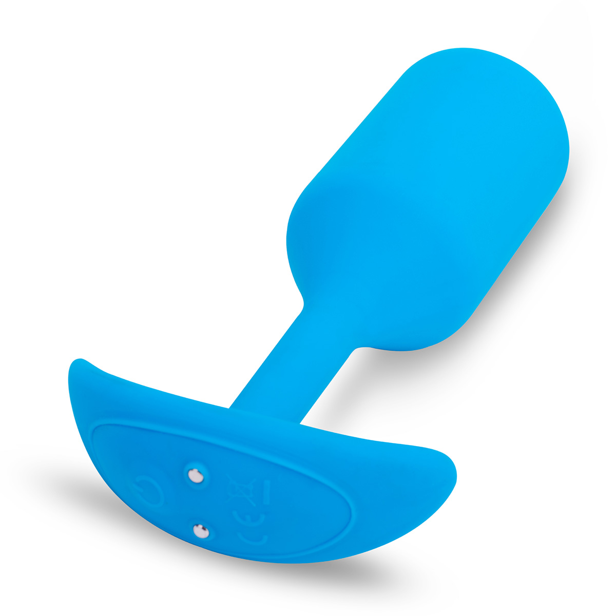 b-Vibe Профессиональная пробка для ношения с вибрацией голубая B-Vibe Vibrating Snug Plug 3
