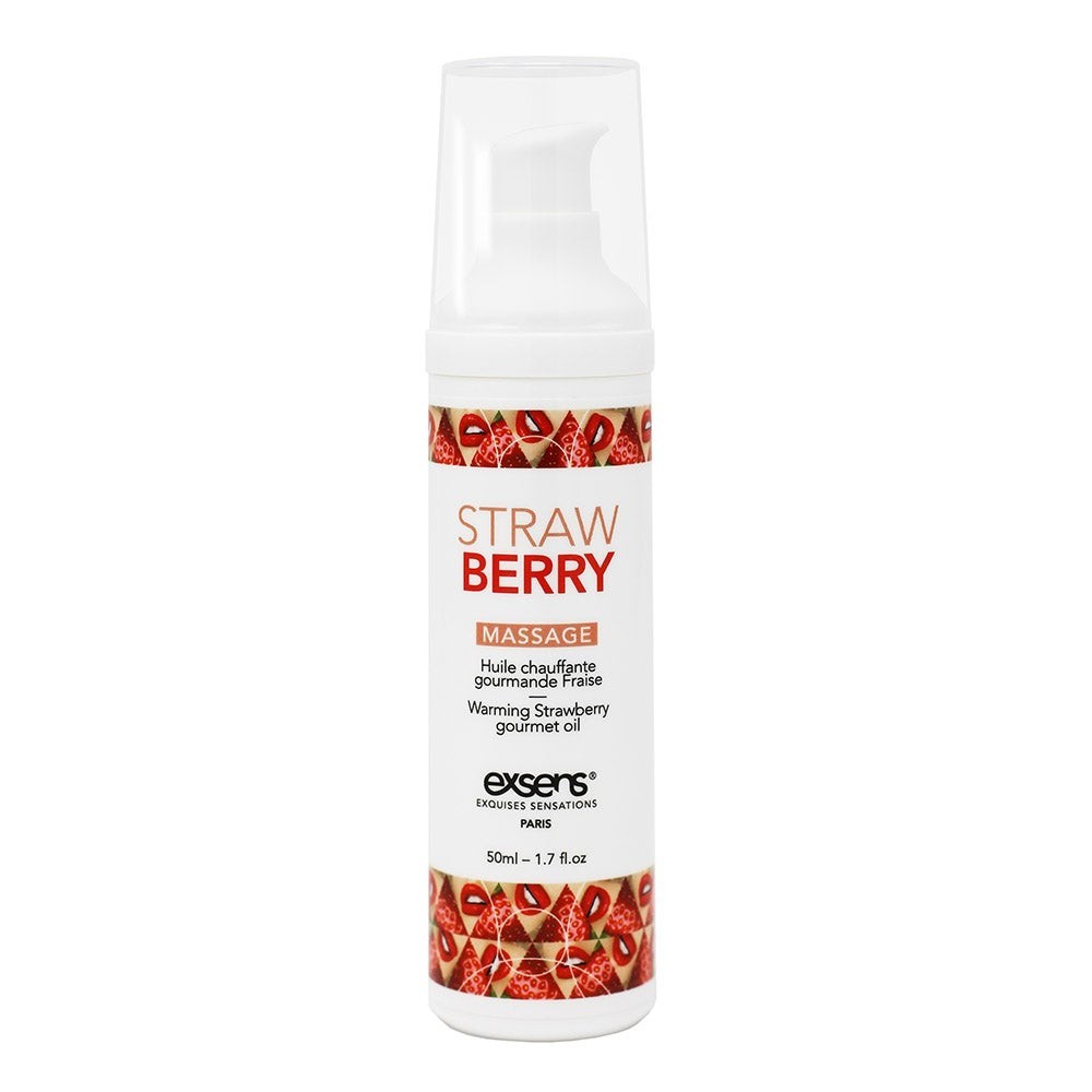 Разогревающее массажное масло Gourmet STRAWBERRY