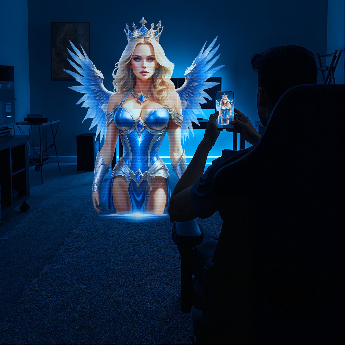 Интерактивный мастурбатор Masturs Winged Goddess Eloa. Вакуум, вибрация.