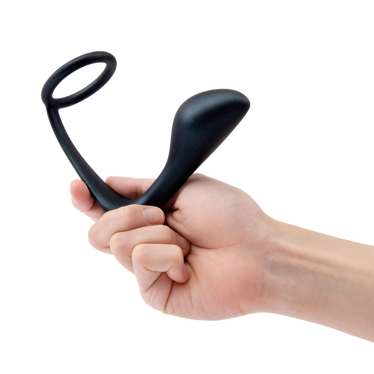 b-Vibe Анальный плаг с кольцом для простаты RINGER COCK RING & PLUG