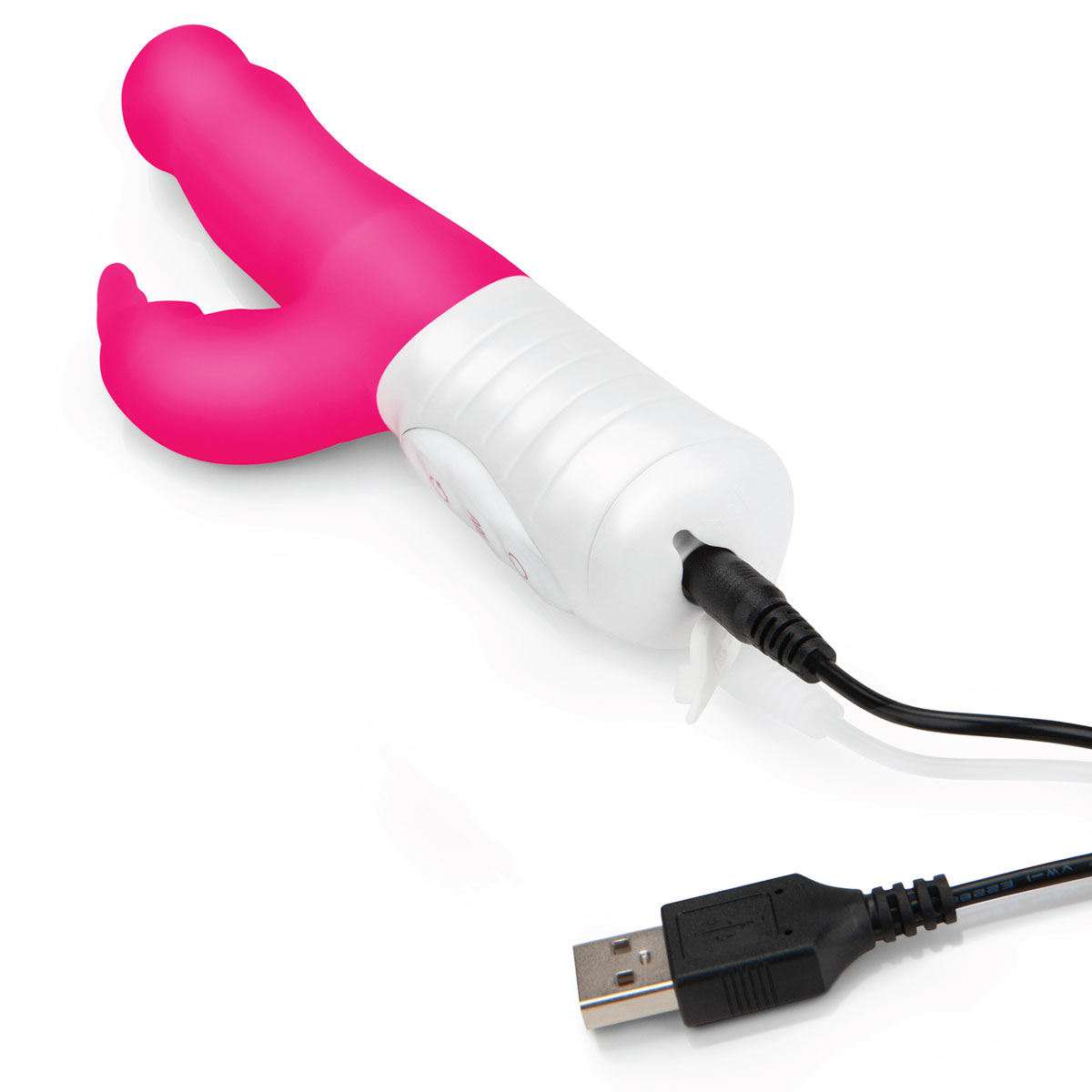 Rabbit Essentials Тонкий кролик-вибратор SLIM SHAFT RABBIT розовый