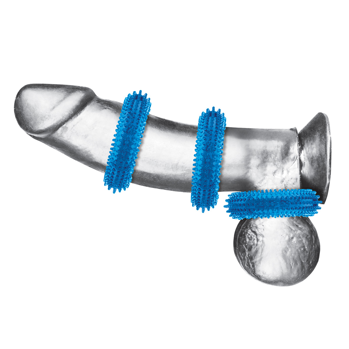 BlueLine Комплект из трех колец для эрекции 3-Pack Ultra-Stim Stretch Cock Rings