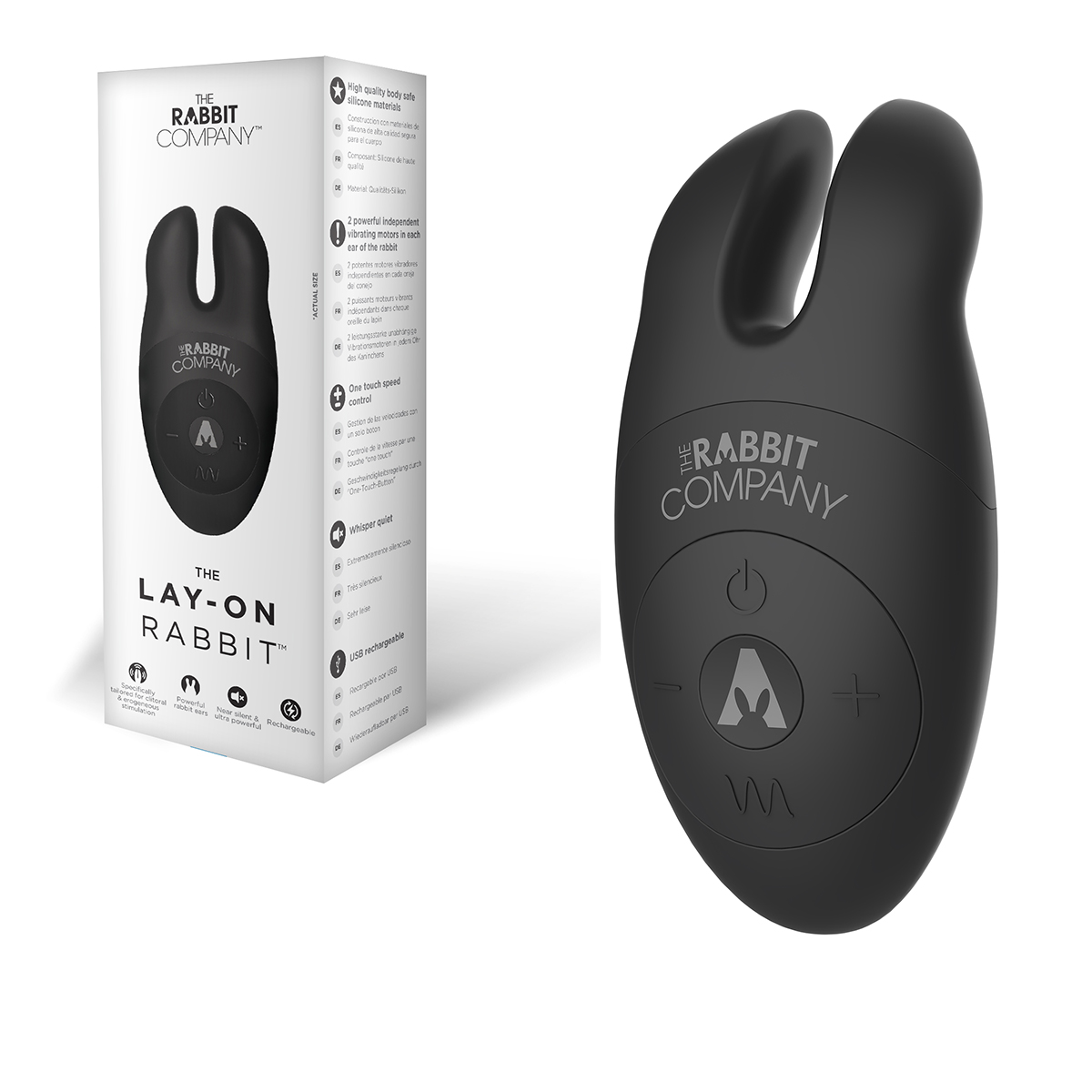 The Rabbit Company Лэй-он кролик черный 6 режимов