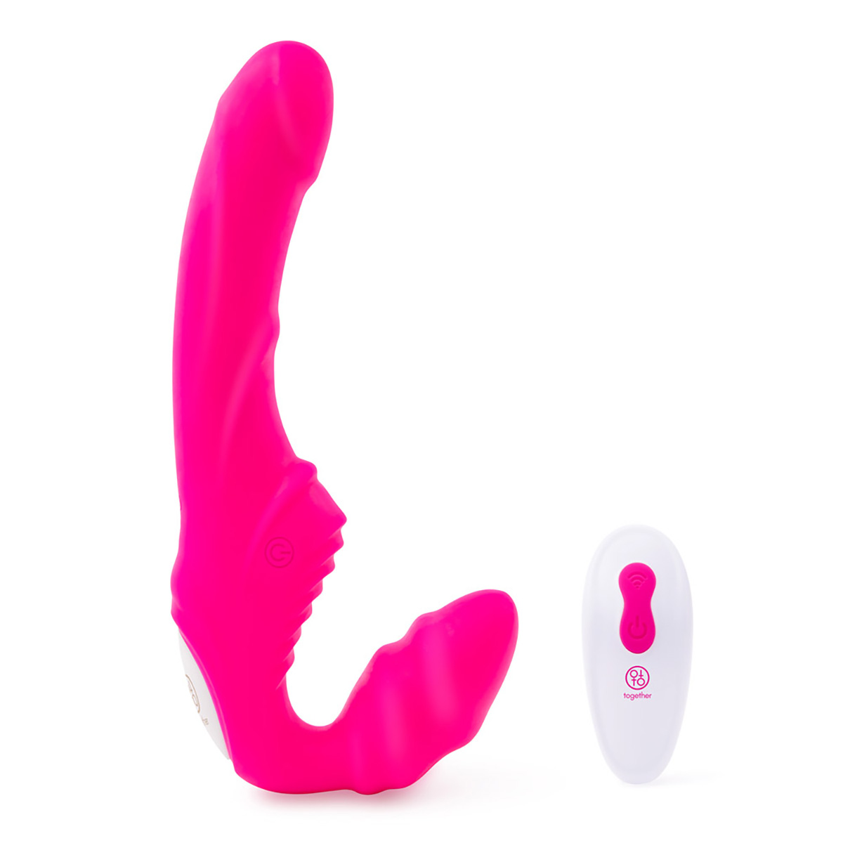 Together Toy Безремневой страпон на радиоуправлении Strapless Together
