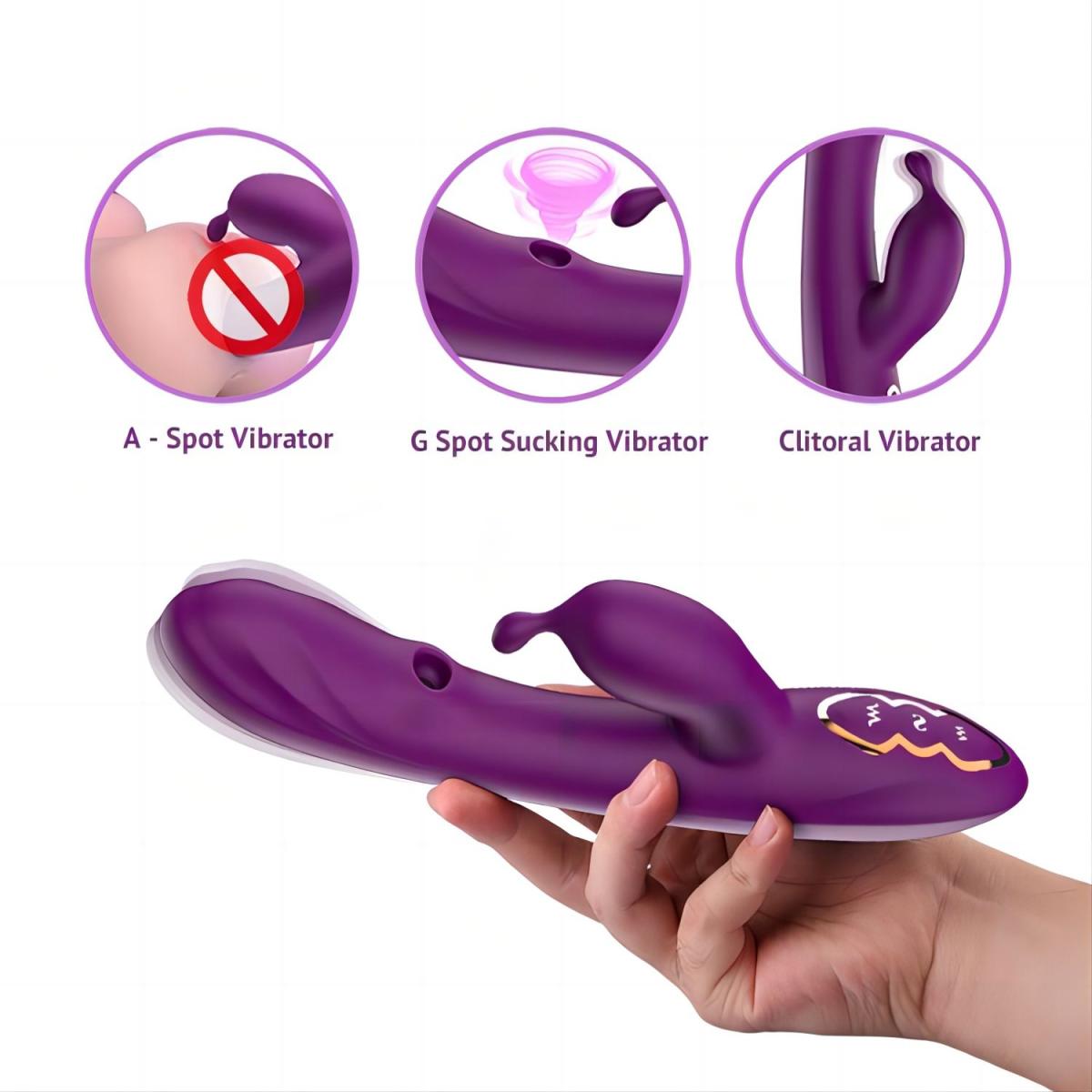 Tracy's Dog Вакуумный вибромассажер-кролик G Spot Alpha Rabbit Vibrator