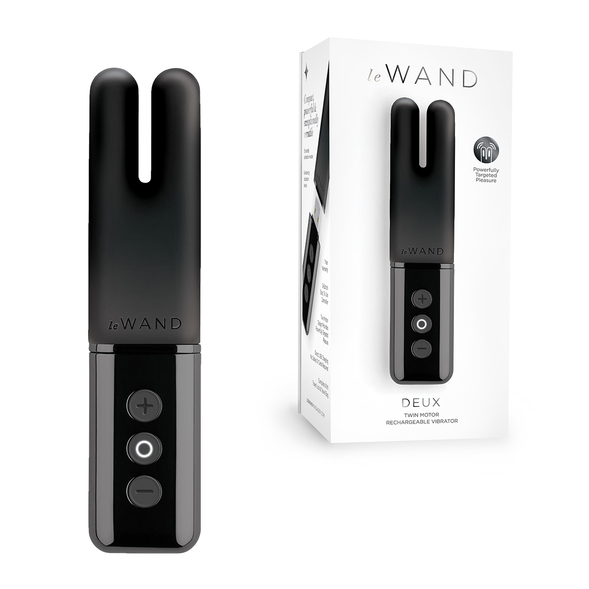 le WAND Двухмоторный мини-вибратор le WAND Deux темный графит