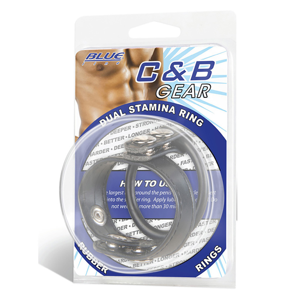 BlueLine Двойное кольцо выносливости на пенис DUAL STAMINA RING