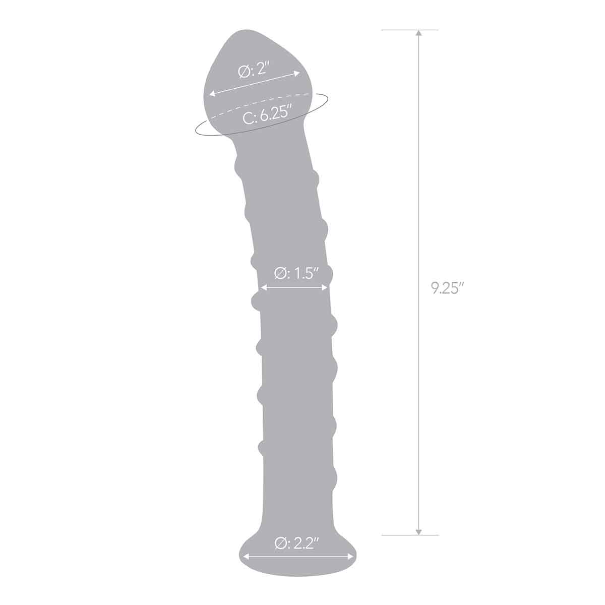 Glas Большой стимулятор с красной спиралью 10in MR. SWIRLY DILDO