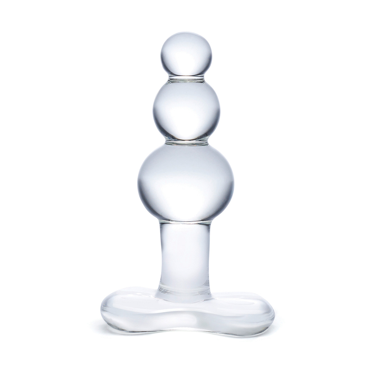 Glas Анальная елочка с 3-мя шариками Butt Plug with Tapered Base