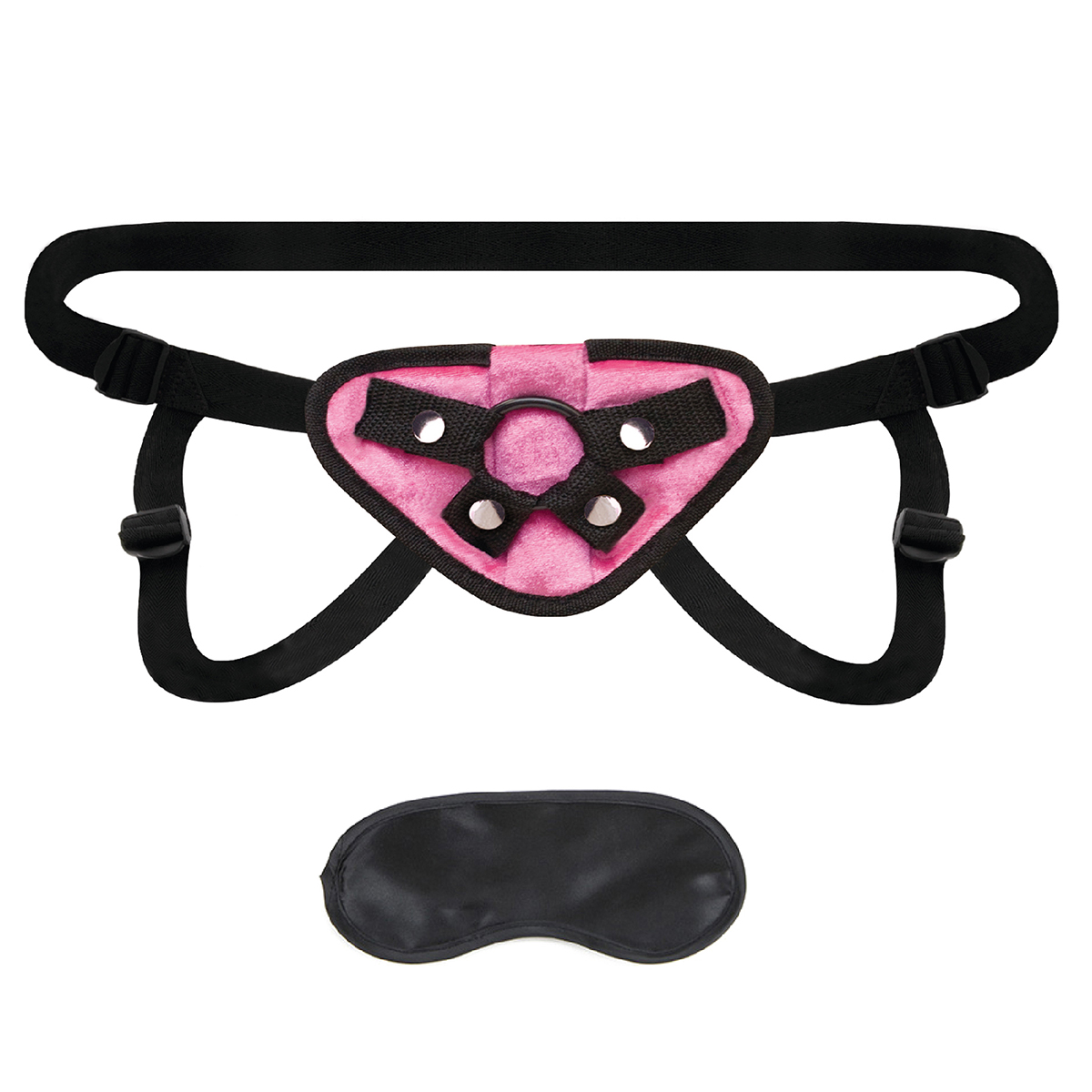 Lux Fetish Розовые плюшевые трусики для страпона Strap on harness