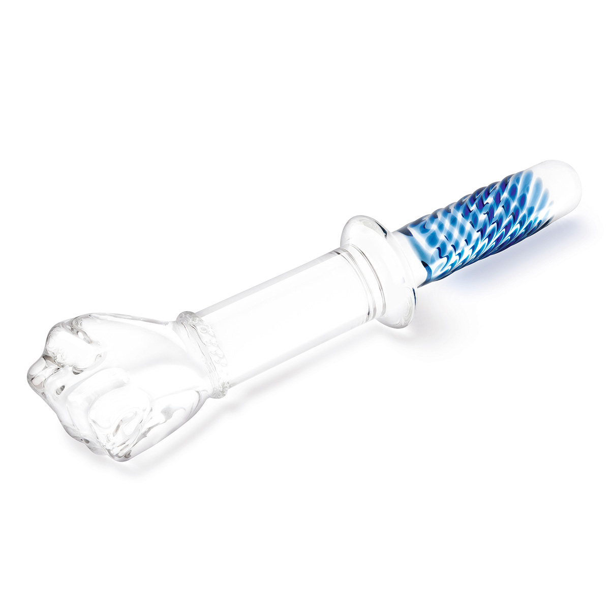 Glas Фаллоимитатор-кулак из стекла 11 in с рукоятью Glass Fist Double Ended With Handle Grip