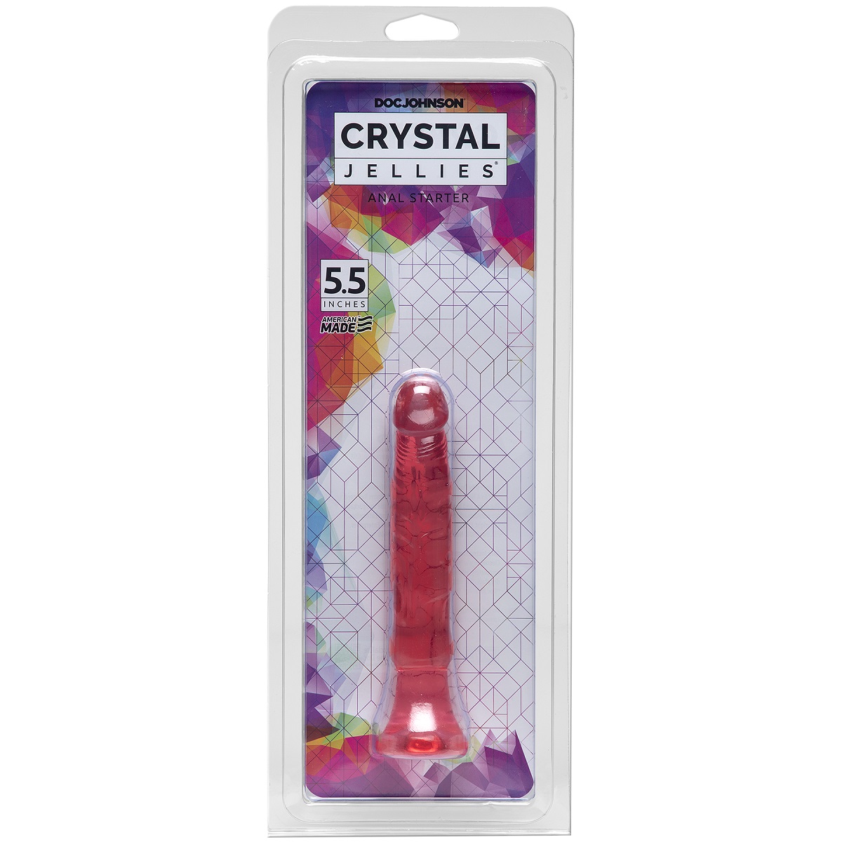 Ф-имитатор анал. гелевый Crystal Jellies 5,5 Anal Starter - Pink