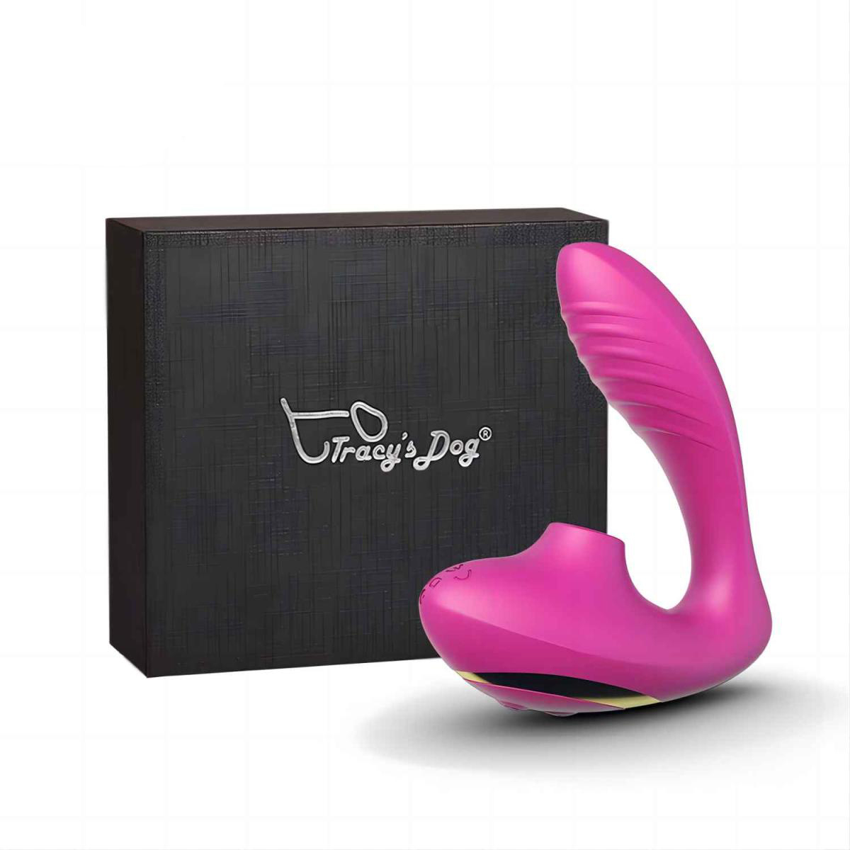 Tracy's Dog Вибромассажер для клитора и точки G Clitoral Sucking Vibrator OG розовый