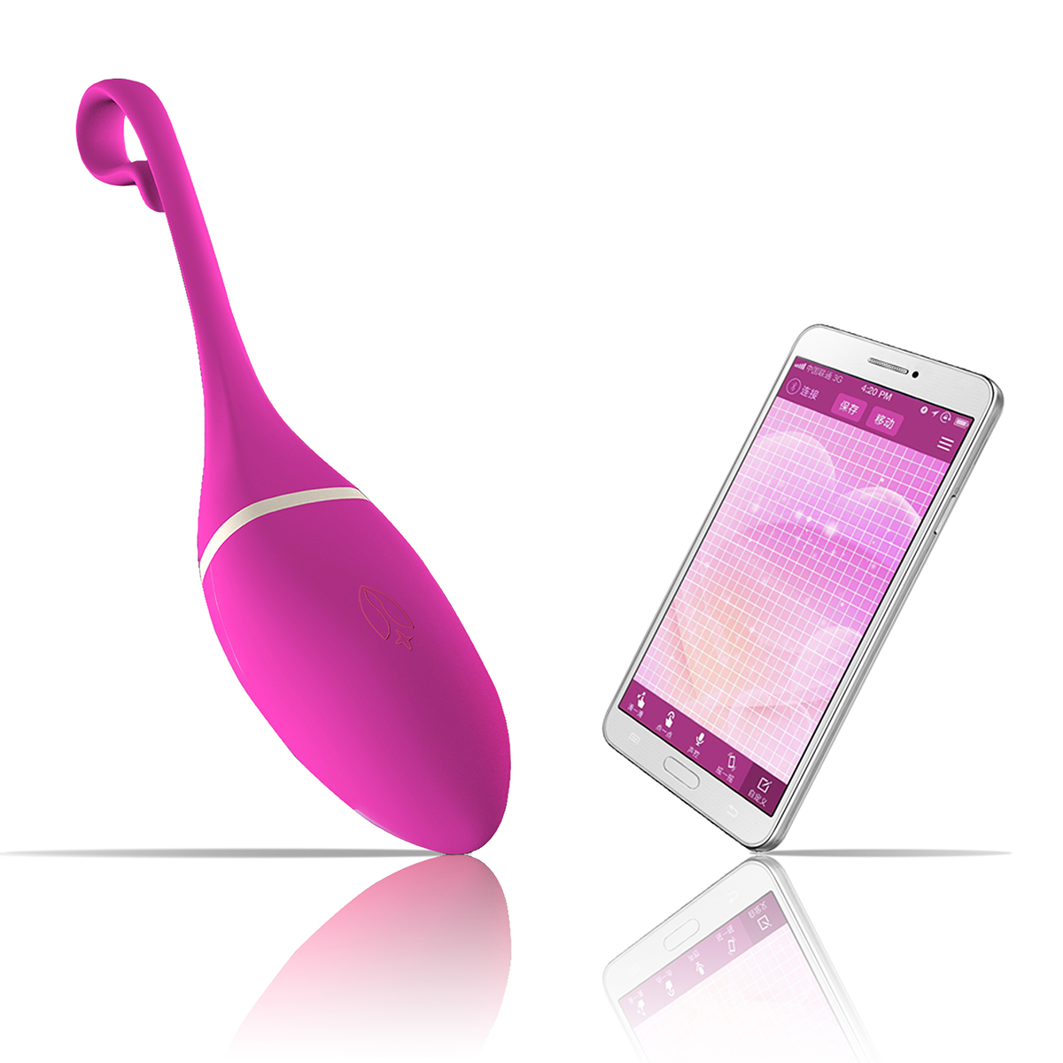 Realov Вибромассажер-тренажер Кегеля фиолетовый Realov Irena I App Controlled VIbrator