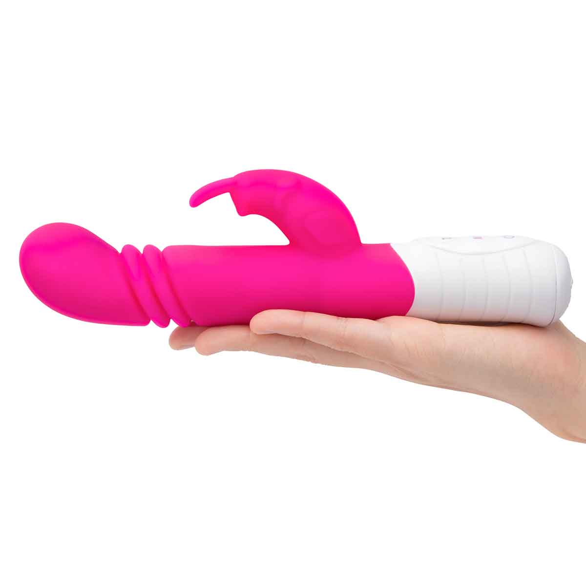 Rabbit Essentials Небольшой тонкий розовый массажер для G-точки SLIM SHAFT THRUSTING G-SPOT RABBIT