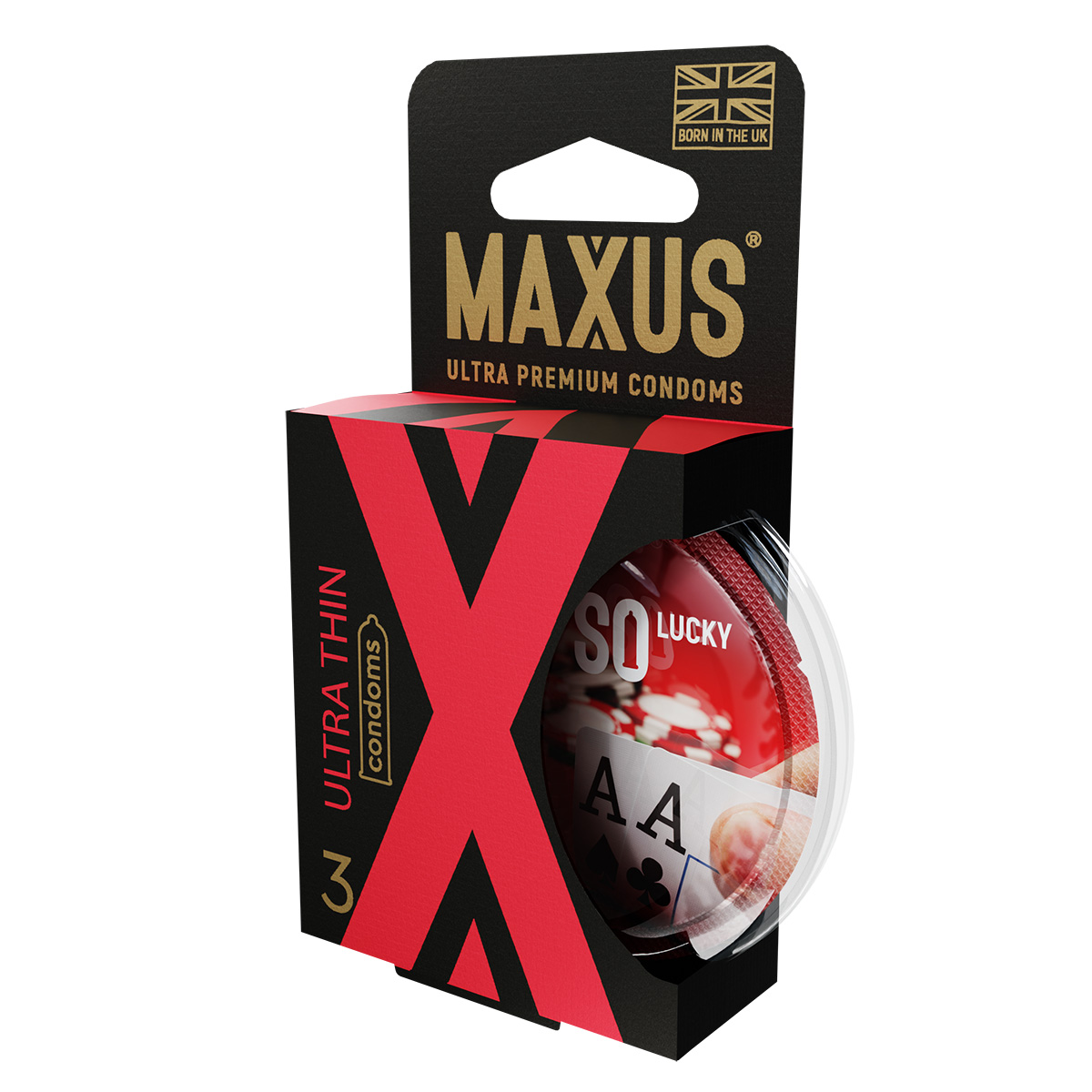 Maxus Презервативы в пластиковом кейсе ультратонкие MAXUS AIR Ultra thin X-Edition - 1 уп (3 шт)