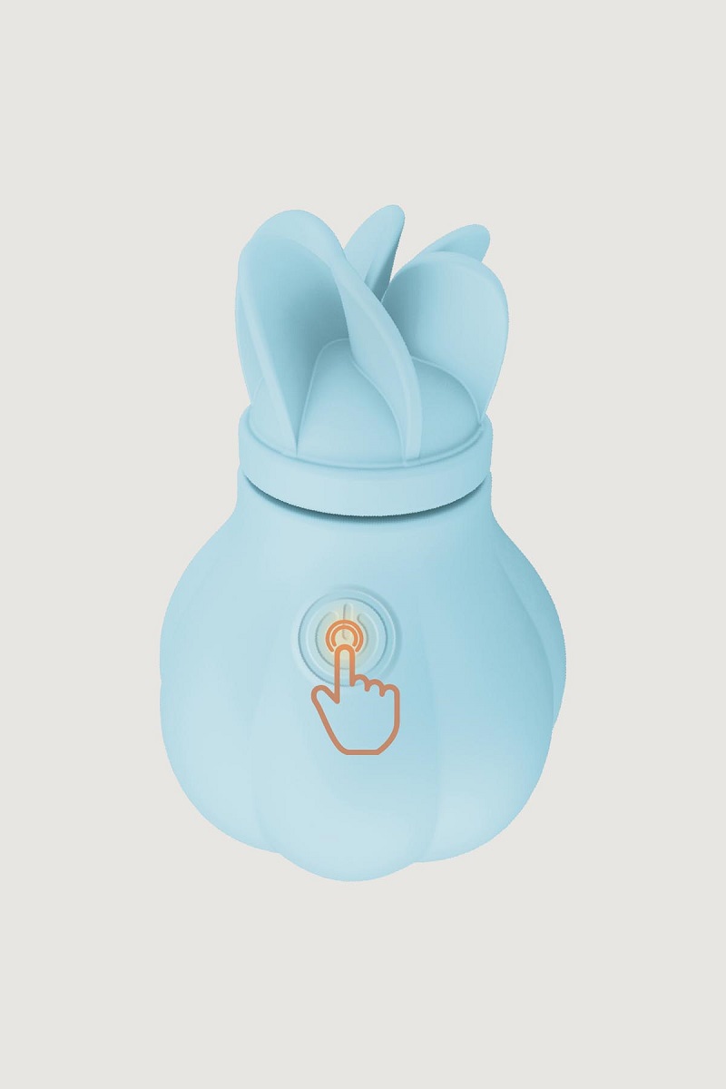 Caress Blue Стимулятор клитора и интимных зон тела с 5 насадками