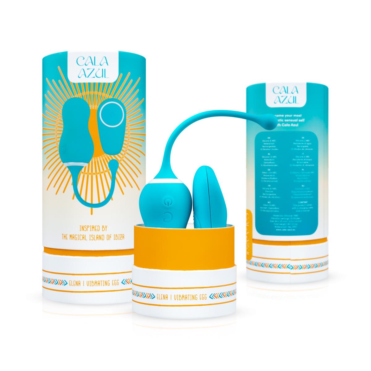 Cala Azul Вагинальный тренажер с дистанционным управлением Cala Azul Elena Vibrating Egg