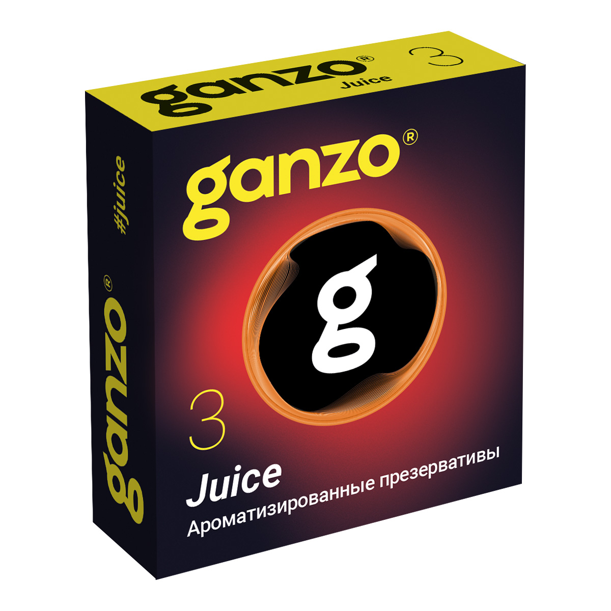 Ganzo Презервативы GANZO Juice Black Edition №3 ароматизированные -1 уп (3 шт)