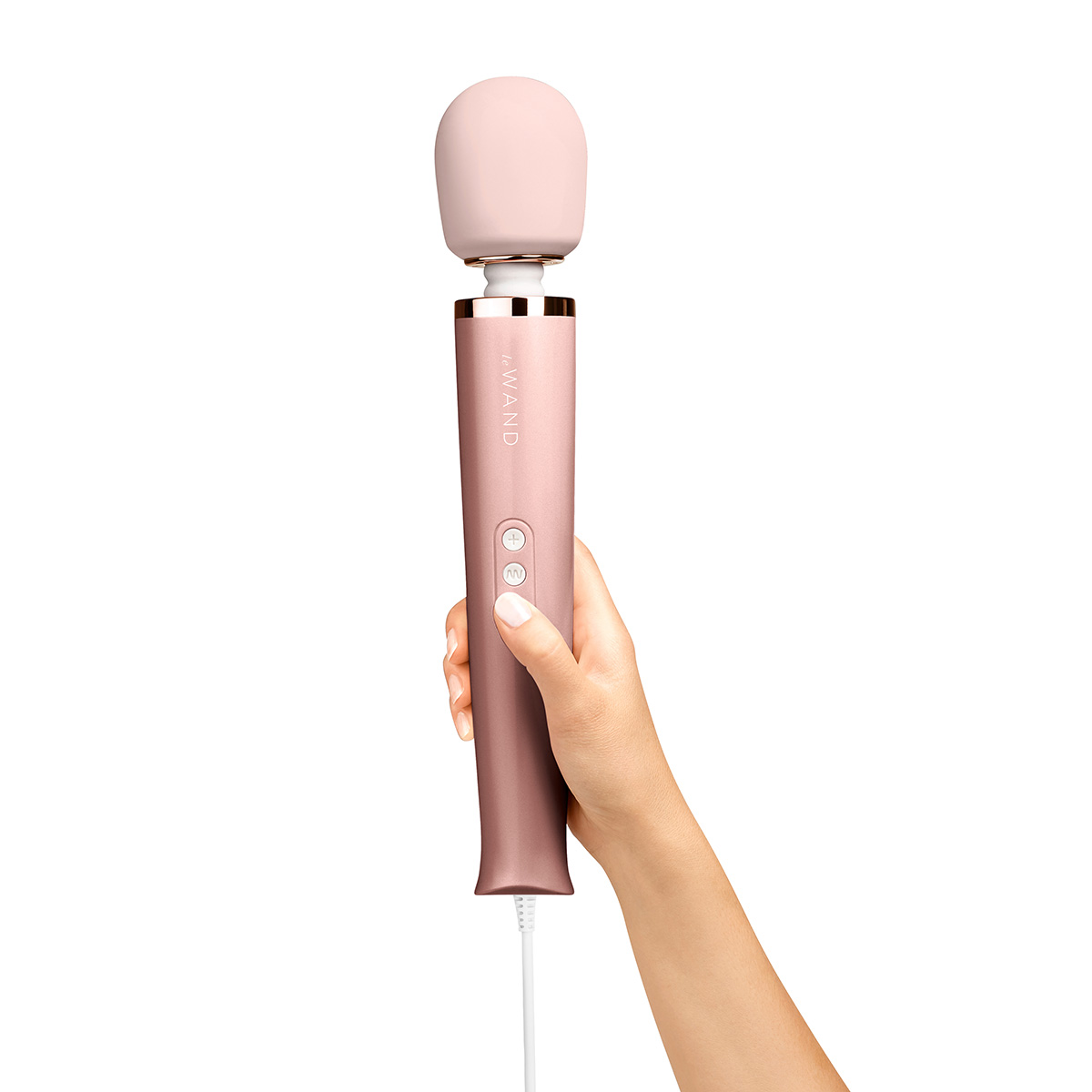 le WAND Проводной вибромассажер розовое золото le WAND Rose Gold с 10-ю скоростями