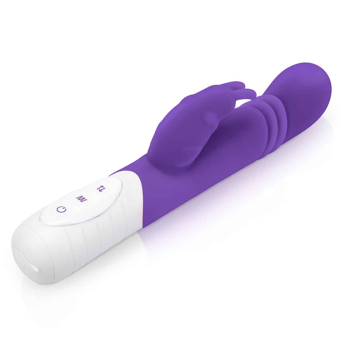 Rabbit Essentials Небольшой тонкий фиолетовый массажер для G-точки SLIM SHAFT THRUSTING G-SPOT RABBIT
