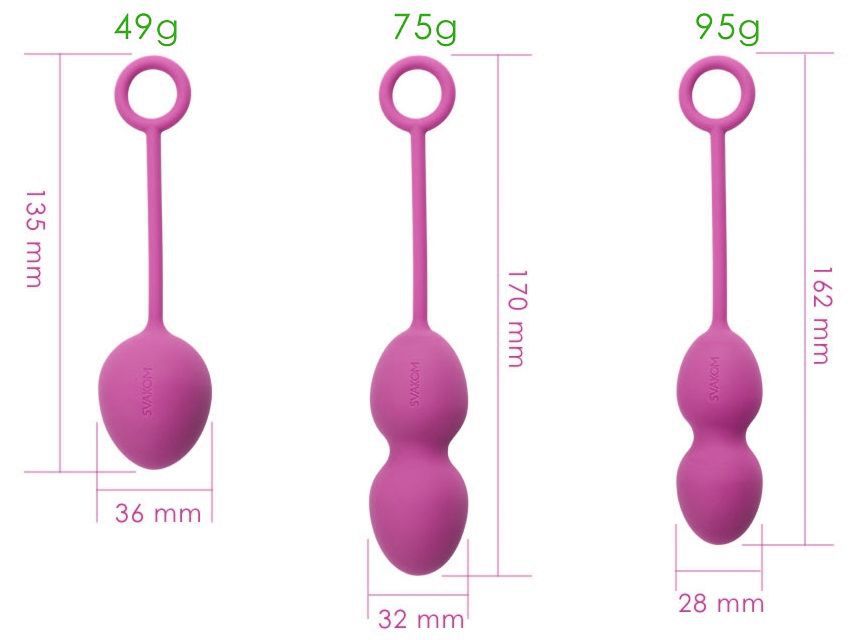 Nova Ball Фиолетовый Вагинальные шарики со смещенным центром тяжести
