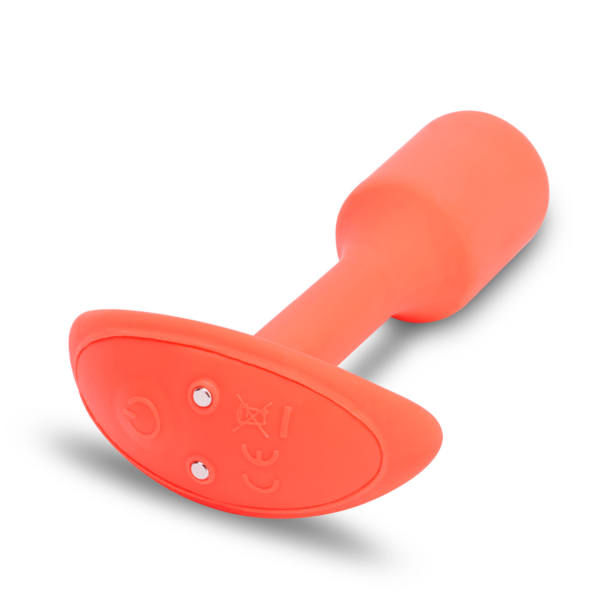 b-Vibe Профессиональная пробка для ношения с вибрацией оранжевая b-Vibe Vibrating Snug Plug 1