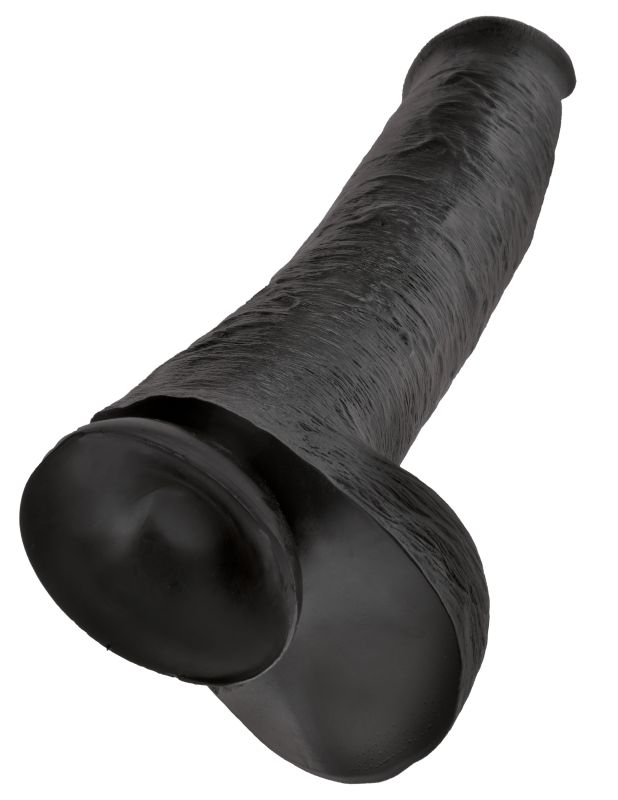 Фаллоимитатор-гигант черный King Cock 15 Cock with Balls