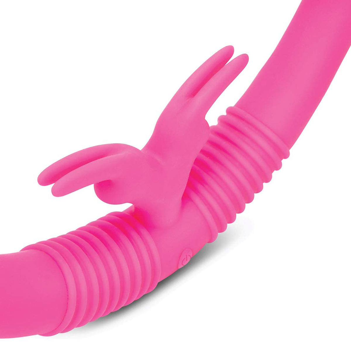 Together Toy Парный двухголовый розовый кролик-вибратор Together