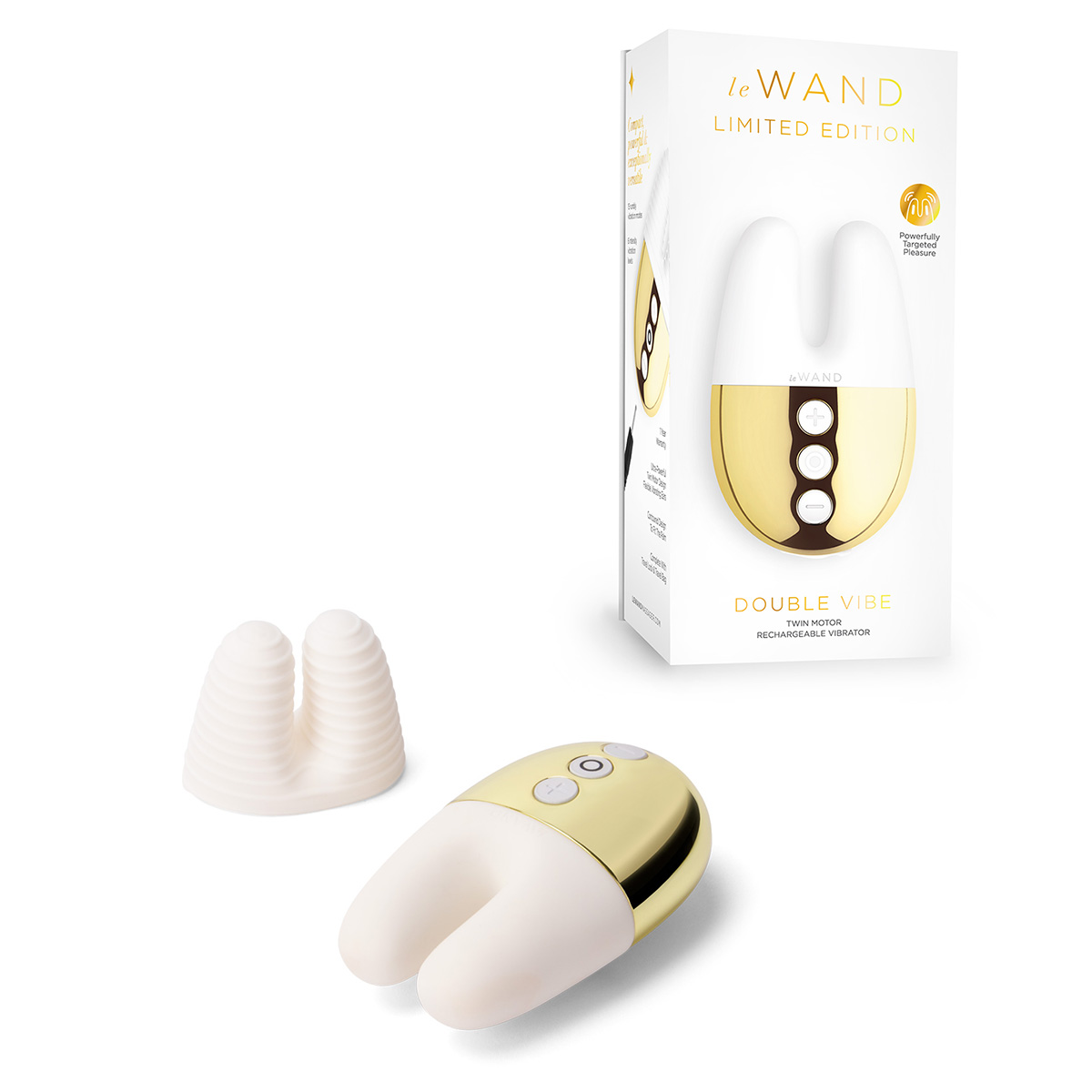 le WAND Массажер с двойной вибрацией le WAND Double Vibe белое золото