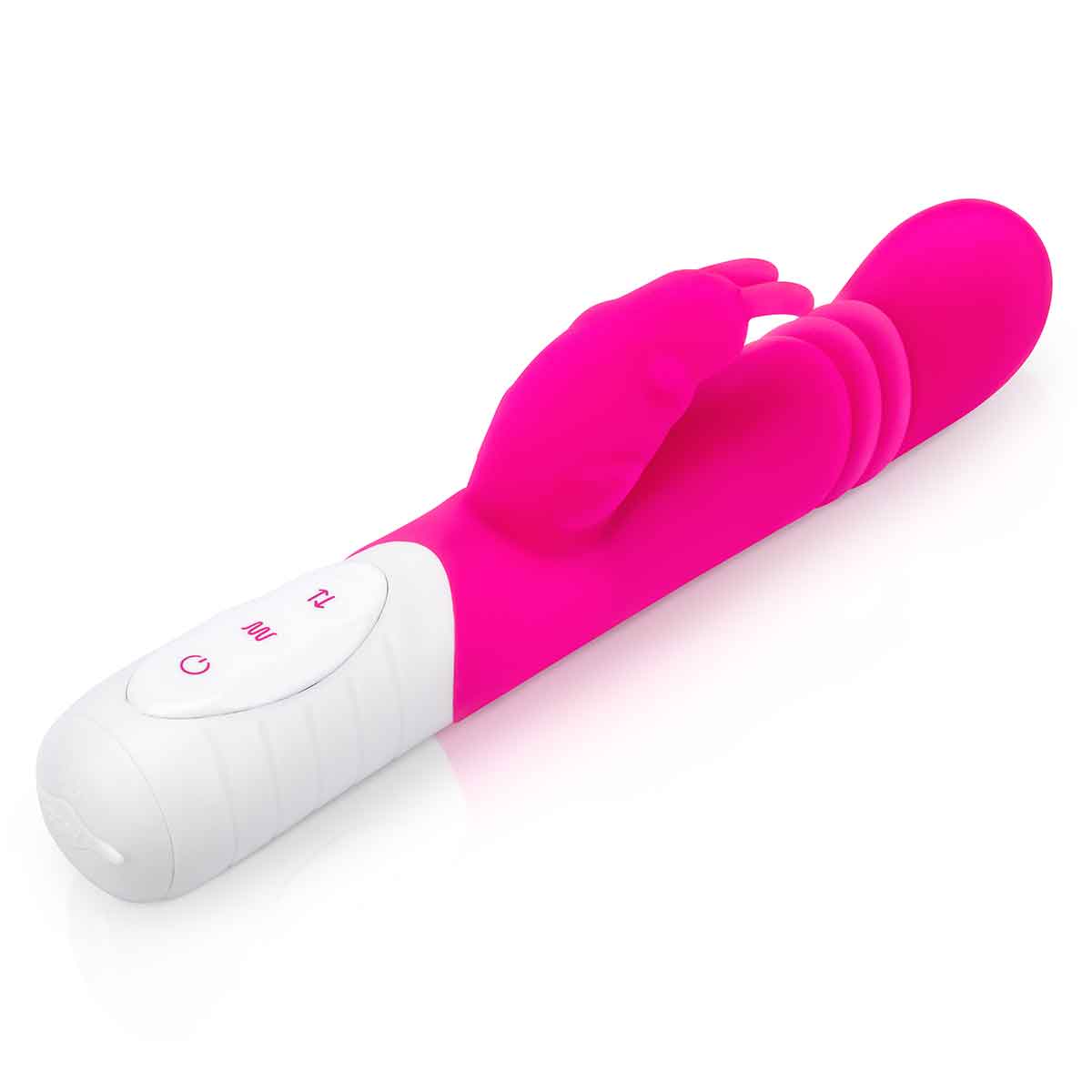 Rabbit Essentials Небольшой тонкий розовый массажер для G-точки SLIM SHAFT THRUSTING G-SPOT RABBIT