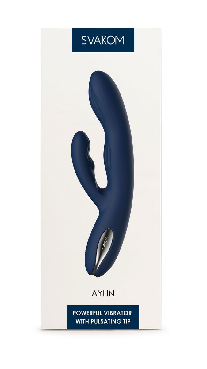Aylin Dark Blue Вибростимулятор со встроенным аккумулятором