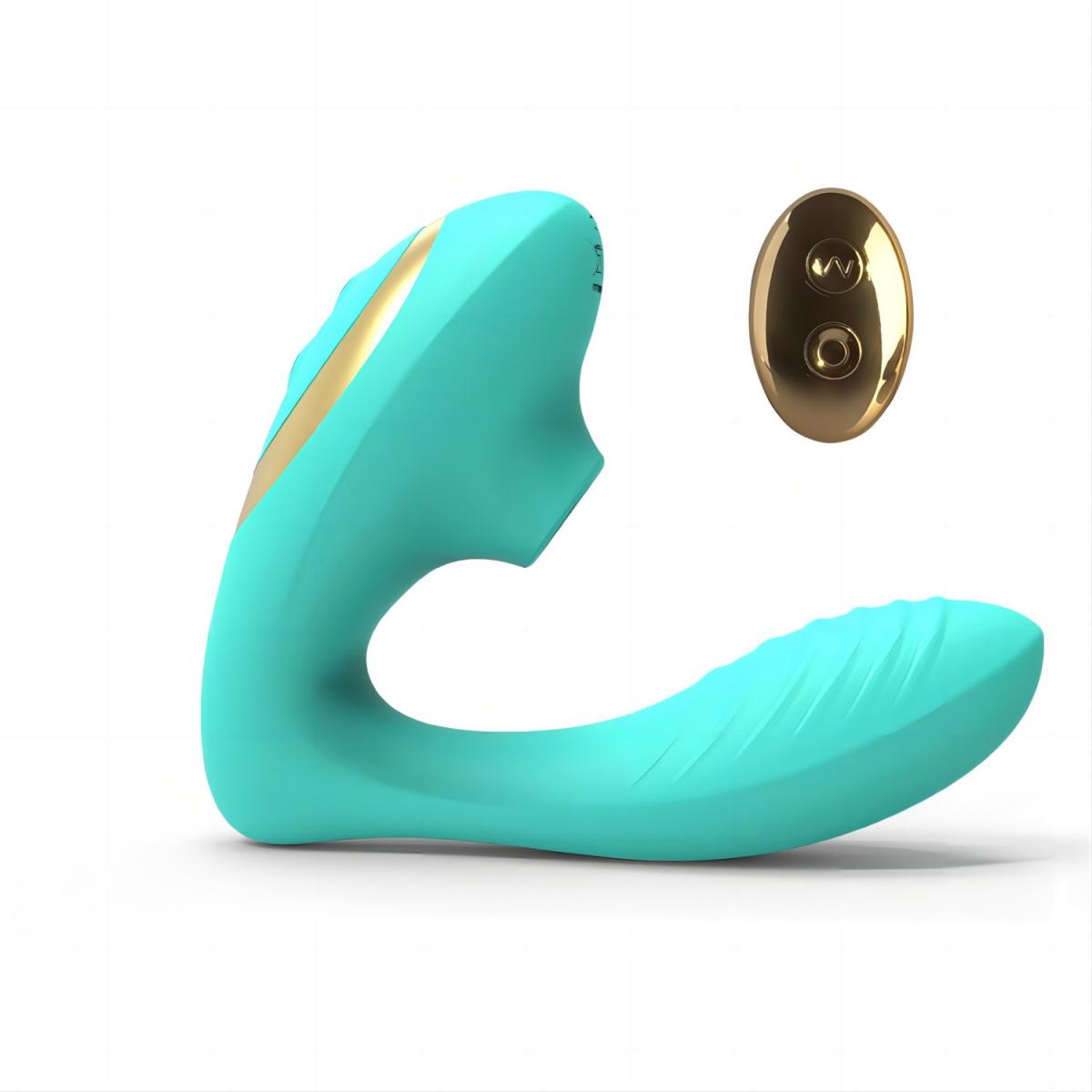 Tracy's Dog Вакуумный стимулятор с дистанционным управлением Clitoral Sucking Vibrator OG Pro 2 бирюзовый