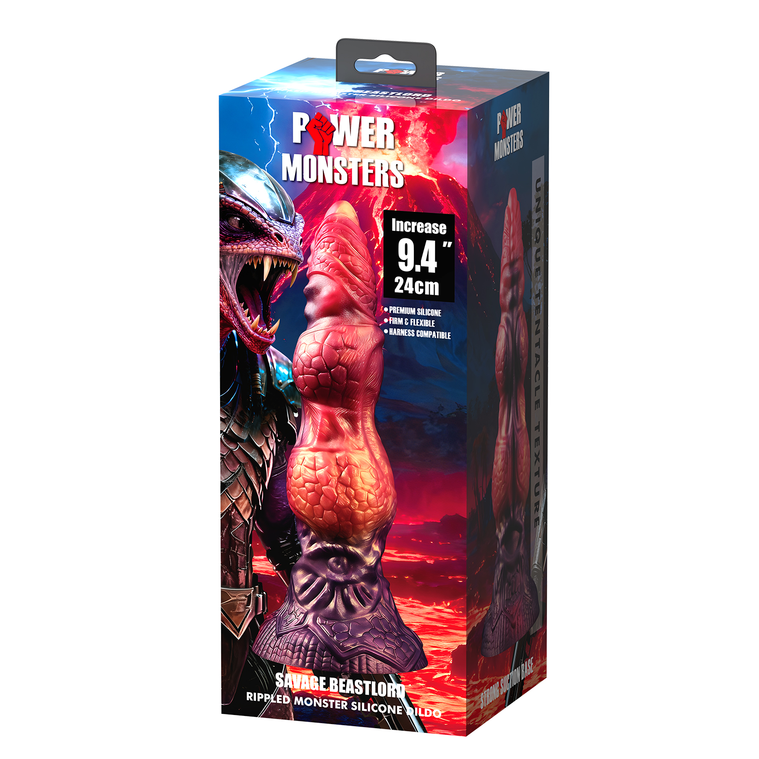 Savage Beastlord, фаллоимитатор на присоске, серии Power Monsters, 24 см