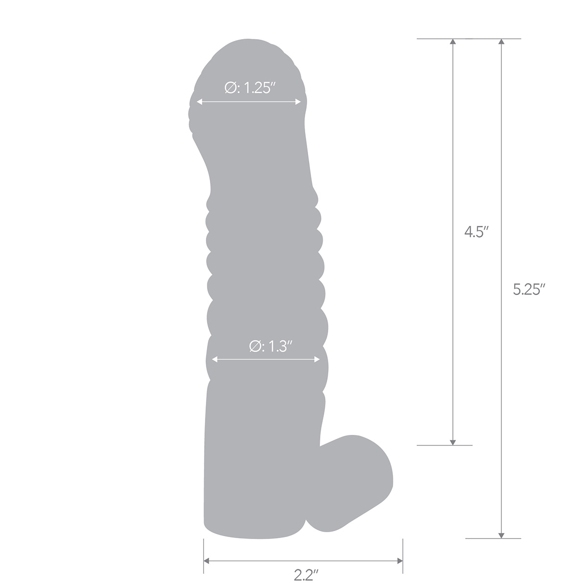 BlueLine Насадка на пенис с вибрацией  5,25in Vibrating Penis Enhancing Sleeve Extension