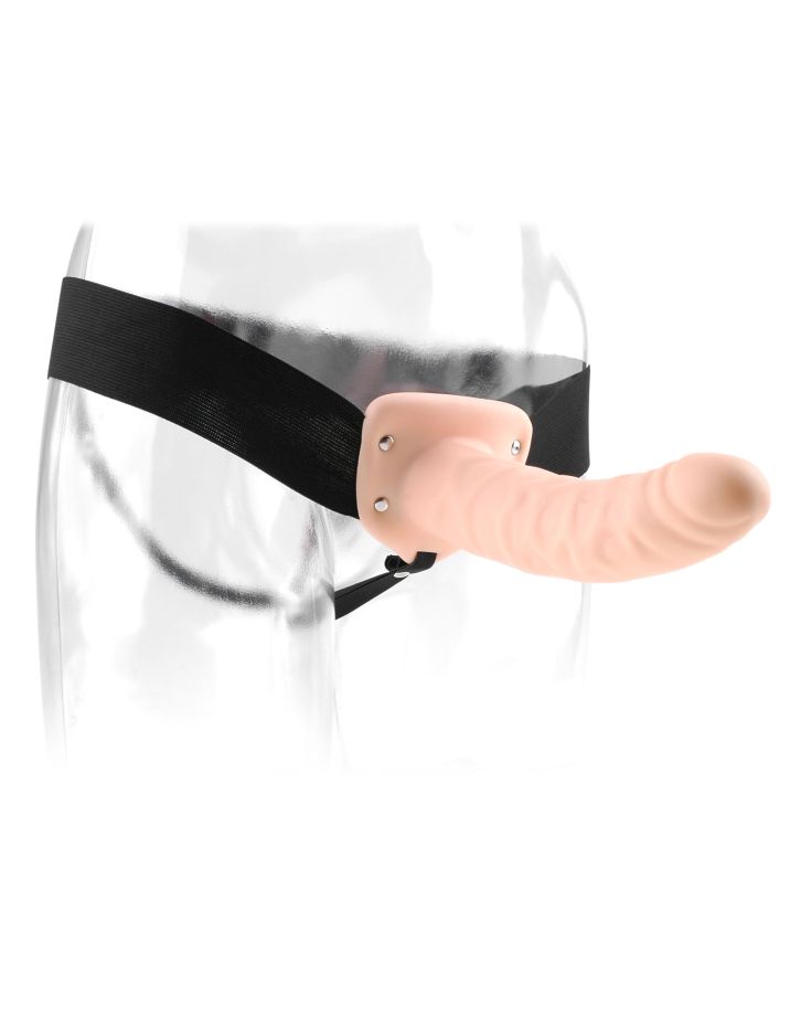Полый страпон на ремне телесный Fetish Fantasy Series 8 Hollow Strap-On