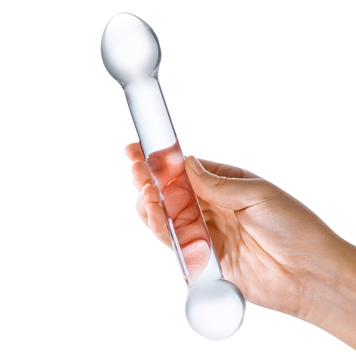 Glas Прозрачный фаллос для точки G Curved G-Spot Stimulator