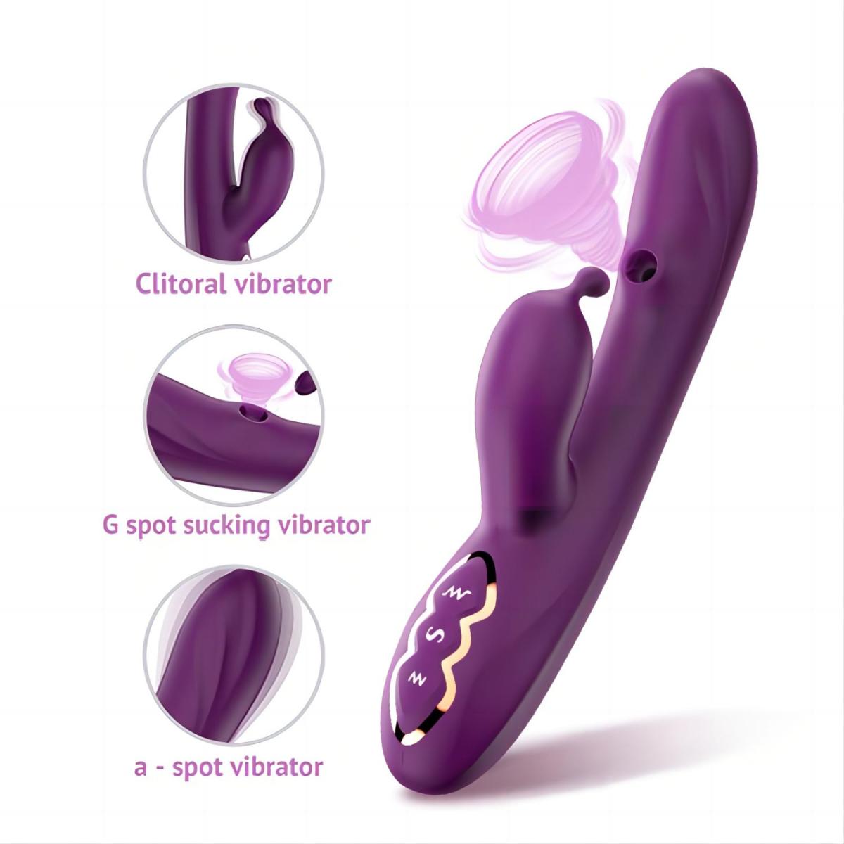 Tracy's Dog Вакуумный вибромассажер-кролик G Spot Alpha Rabbit Vibrator