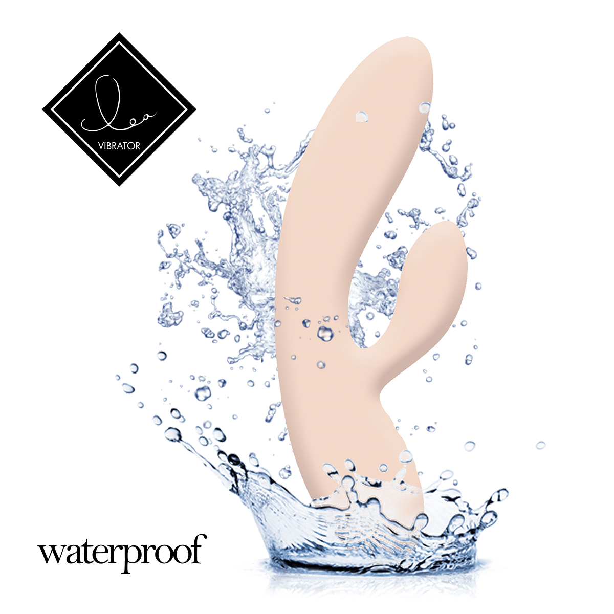 FeelzToys Вибромассажер с двумя независимыми моторами Lea Rabbit Vibrator Citrus