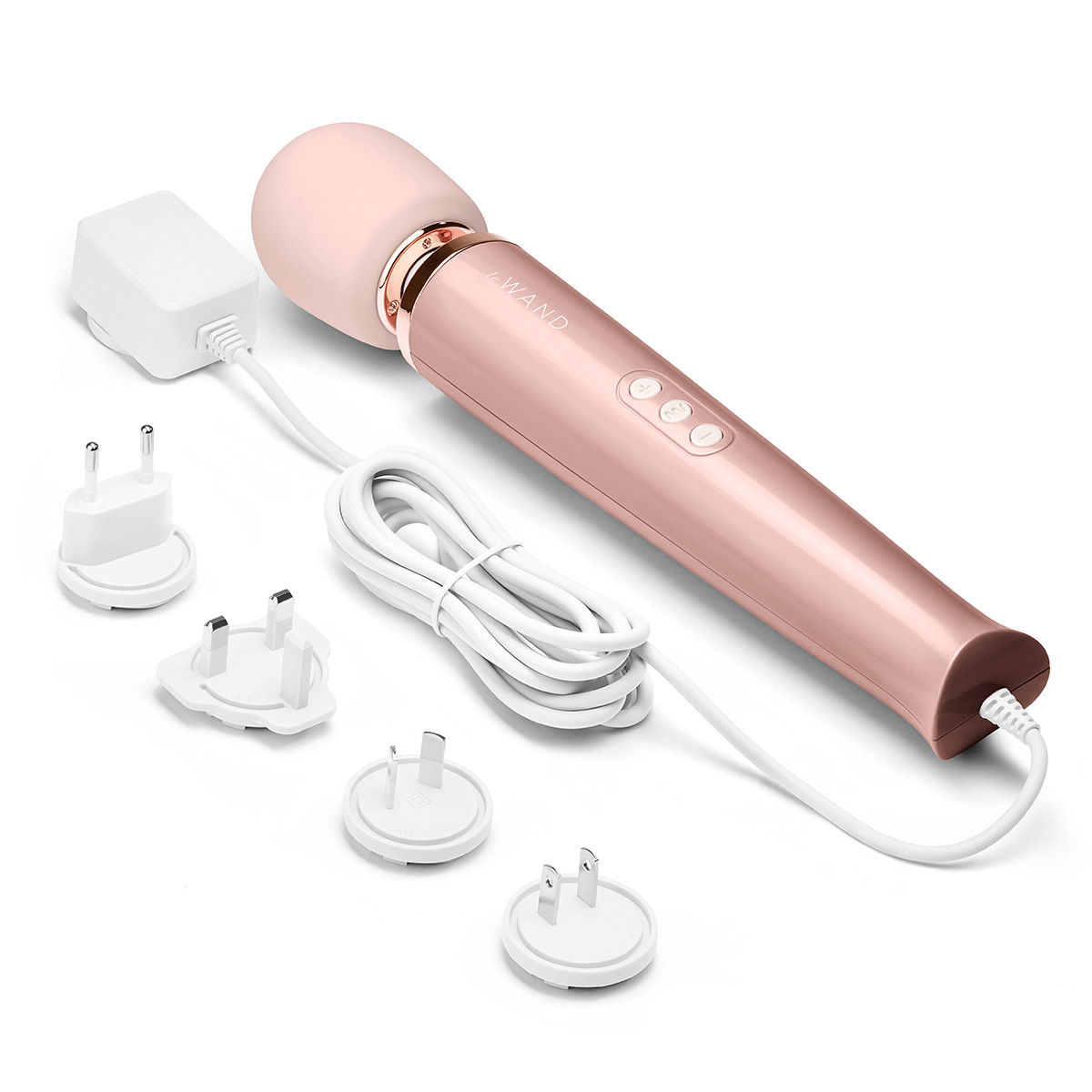 le WAND Проводной вибромассажер розовое золото le WAND Rose Gold с 10-ю скоростями
