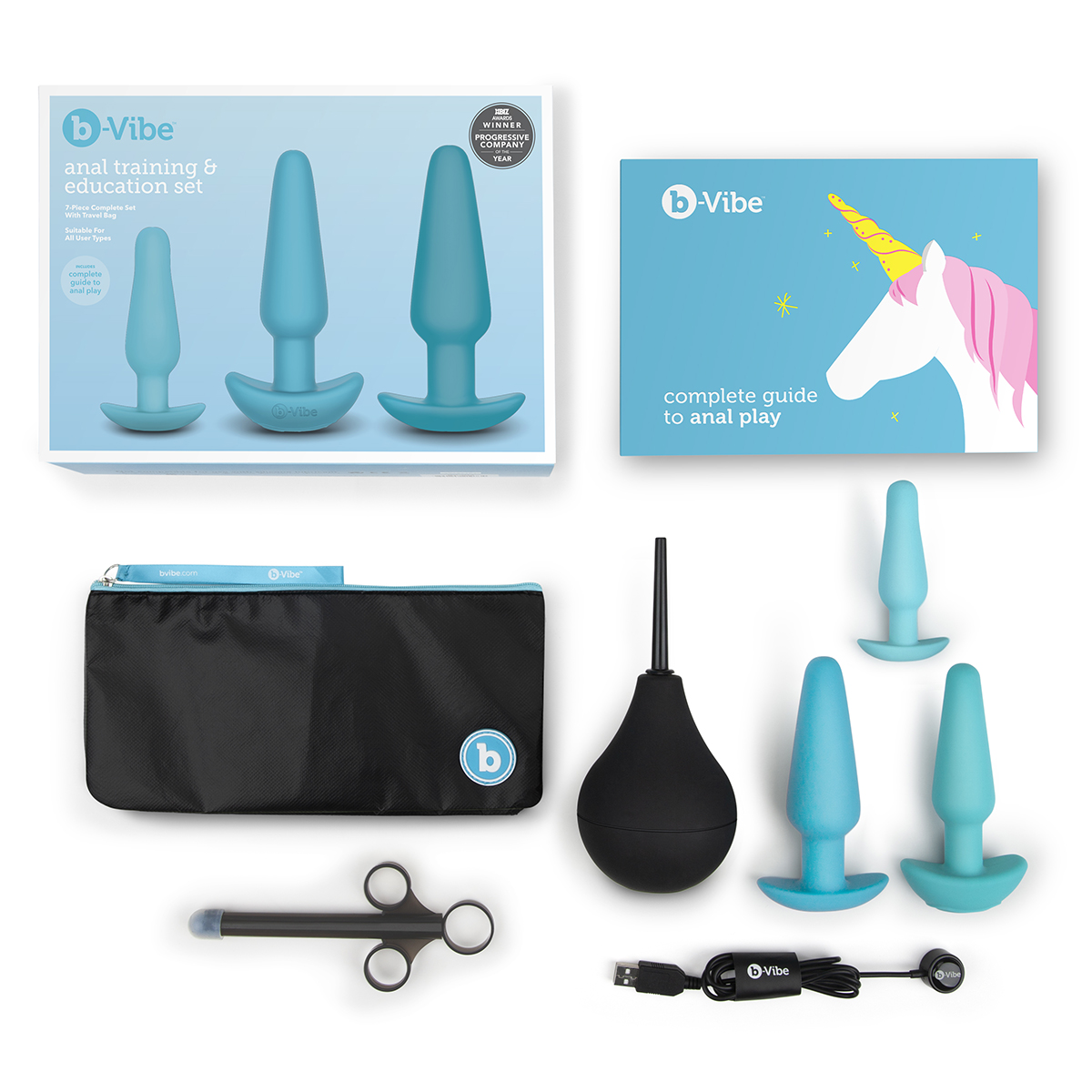 b-Vibe Набор для анального секса - подготовка и обучение B-Vibe Anal Education Set