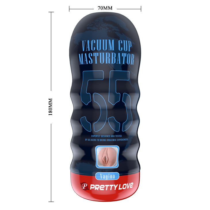 Мастурбатор-вагина в тубе Pretty Love Vacuum Cup Masturbator 55