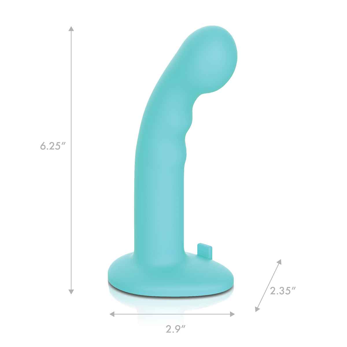 Pegasus Универсальный страпон с дистанционным управлением 6in Remote Control Ripple P-Spot G-Spot бирюзовый